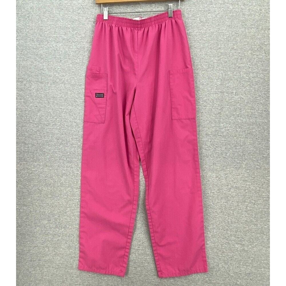 Cherokee Workwear Scrub Bottom Pants Womens Small Pink Nurse Vet Medical Uniform